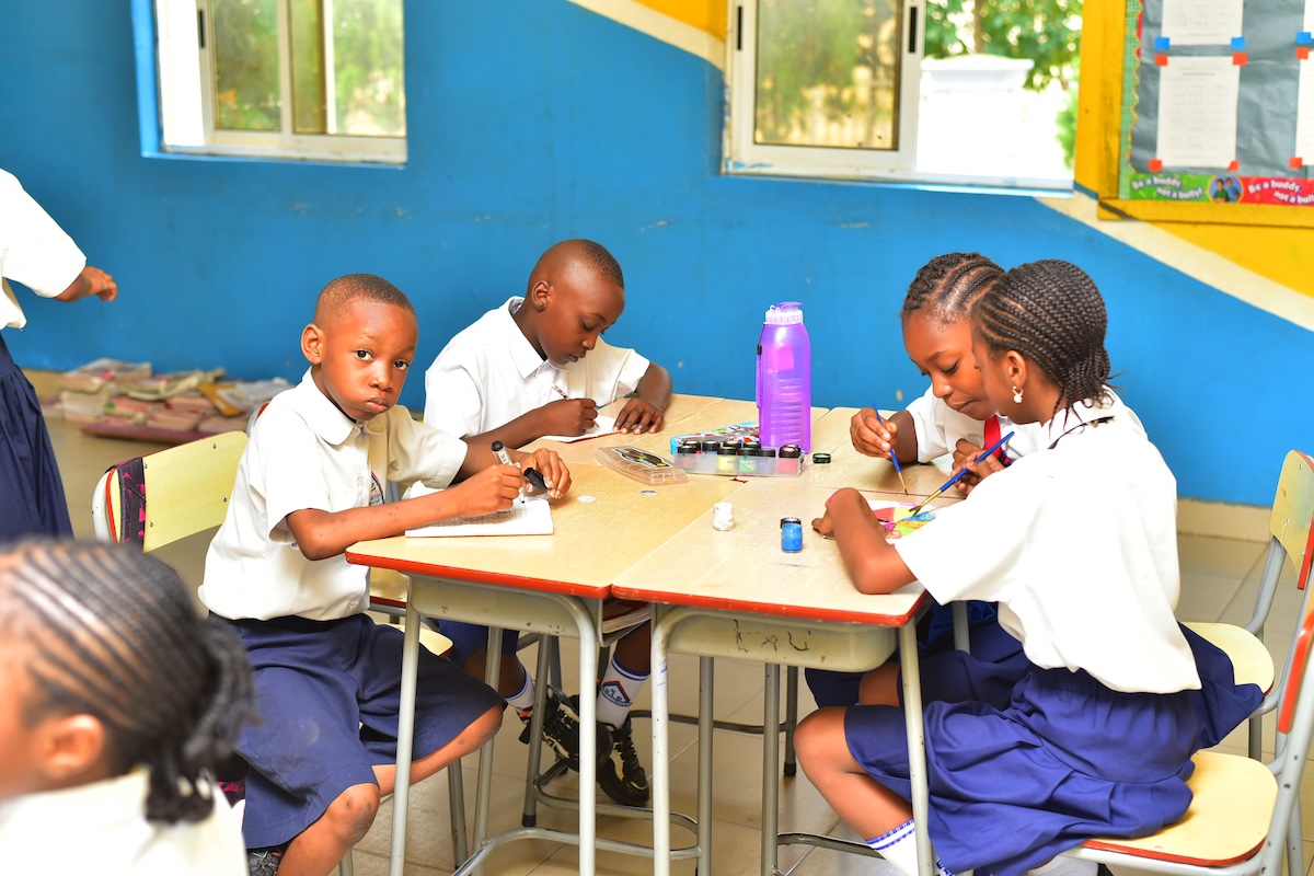 Confident Euston student in uniform