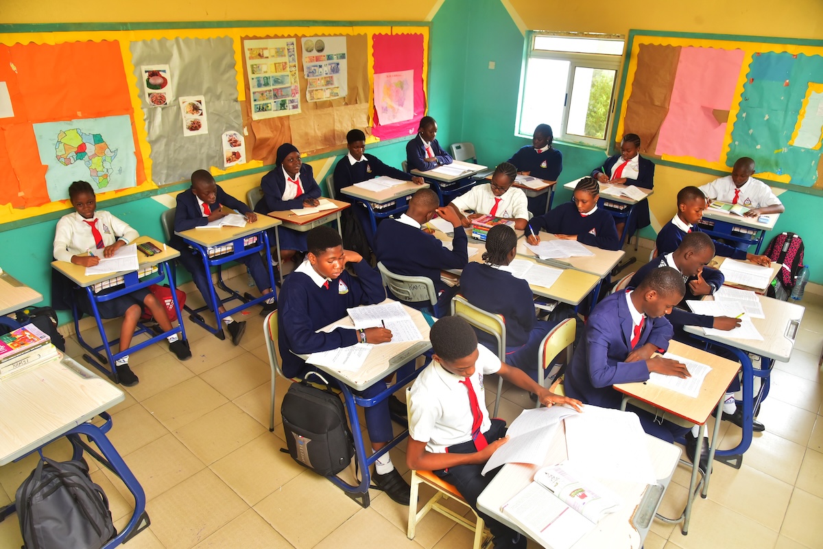 Euston students engaged in focused classroom learning